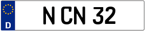 Trailer License Plate